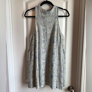 Altar'd State Blue Paisley Mini Dress